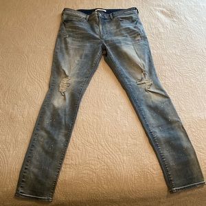 Pacsun light blue denim stacked skinny jeans